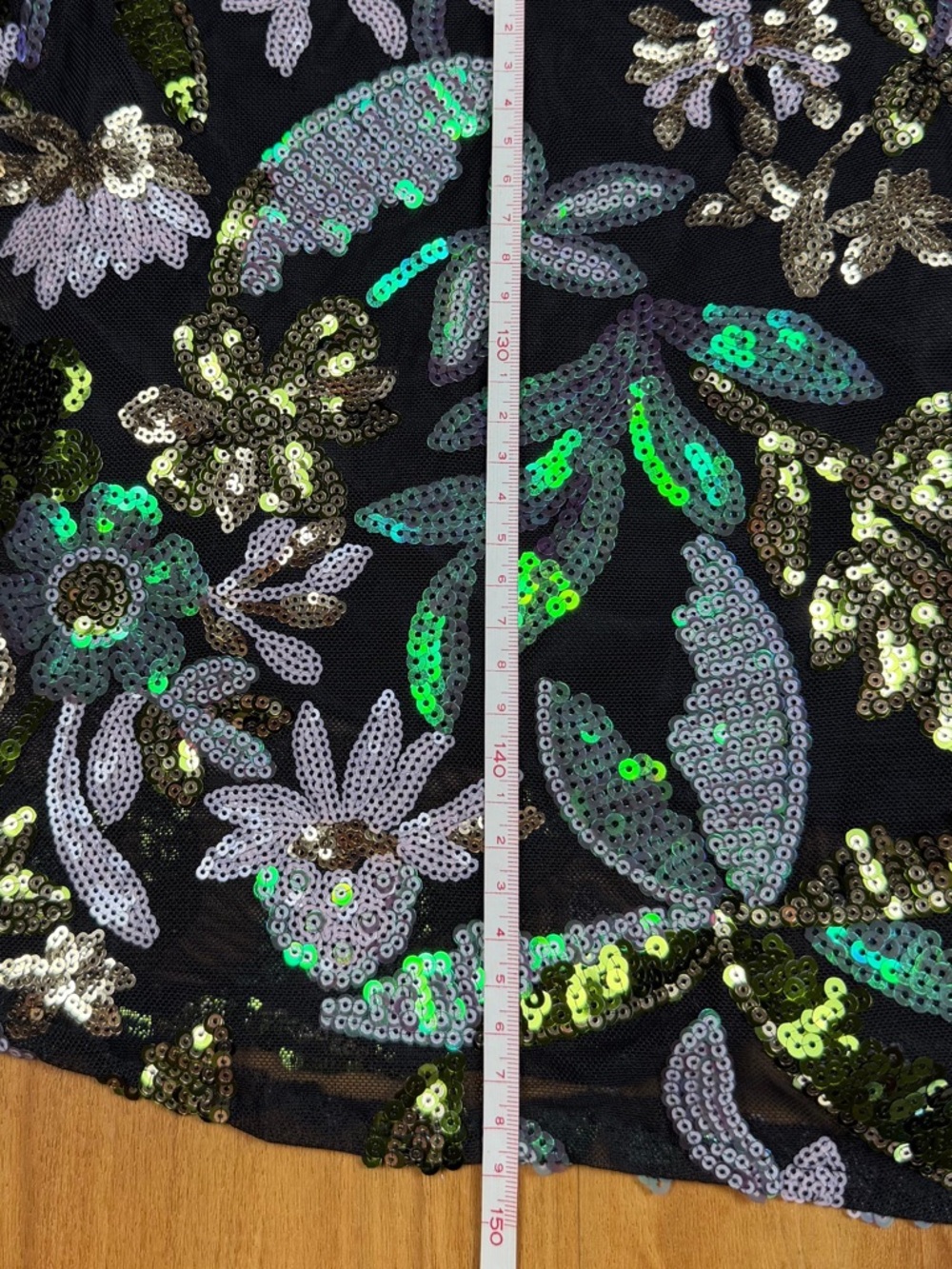 Lulus Black Floral Sequin Maxi Dress Lace Up Back Bodycon Prom Formal S - Picture 11 of 13